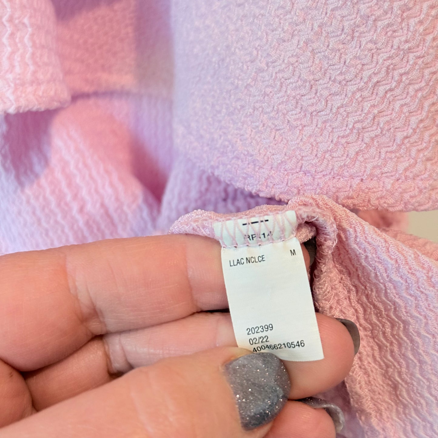 Nine West Pink Ruffled Off-Shoulder Top Size M