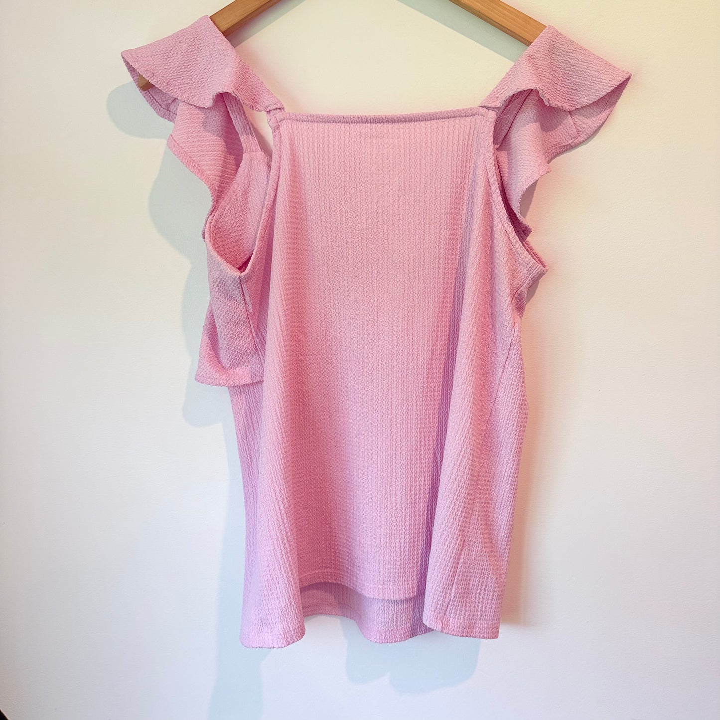 Nine West Pink Ruffled Off-Shoulder Top Size M