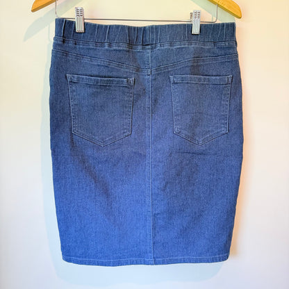 REAL Basics Size M Blue Denim Pencil Skirt