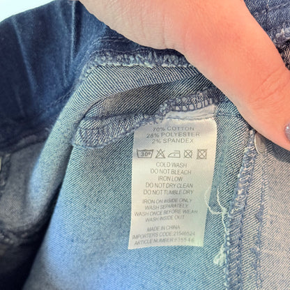 REAL Basics Size M Blue Denim Pencil Skirt