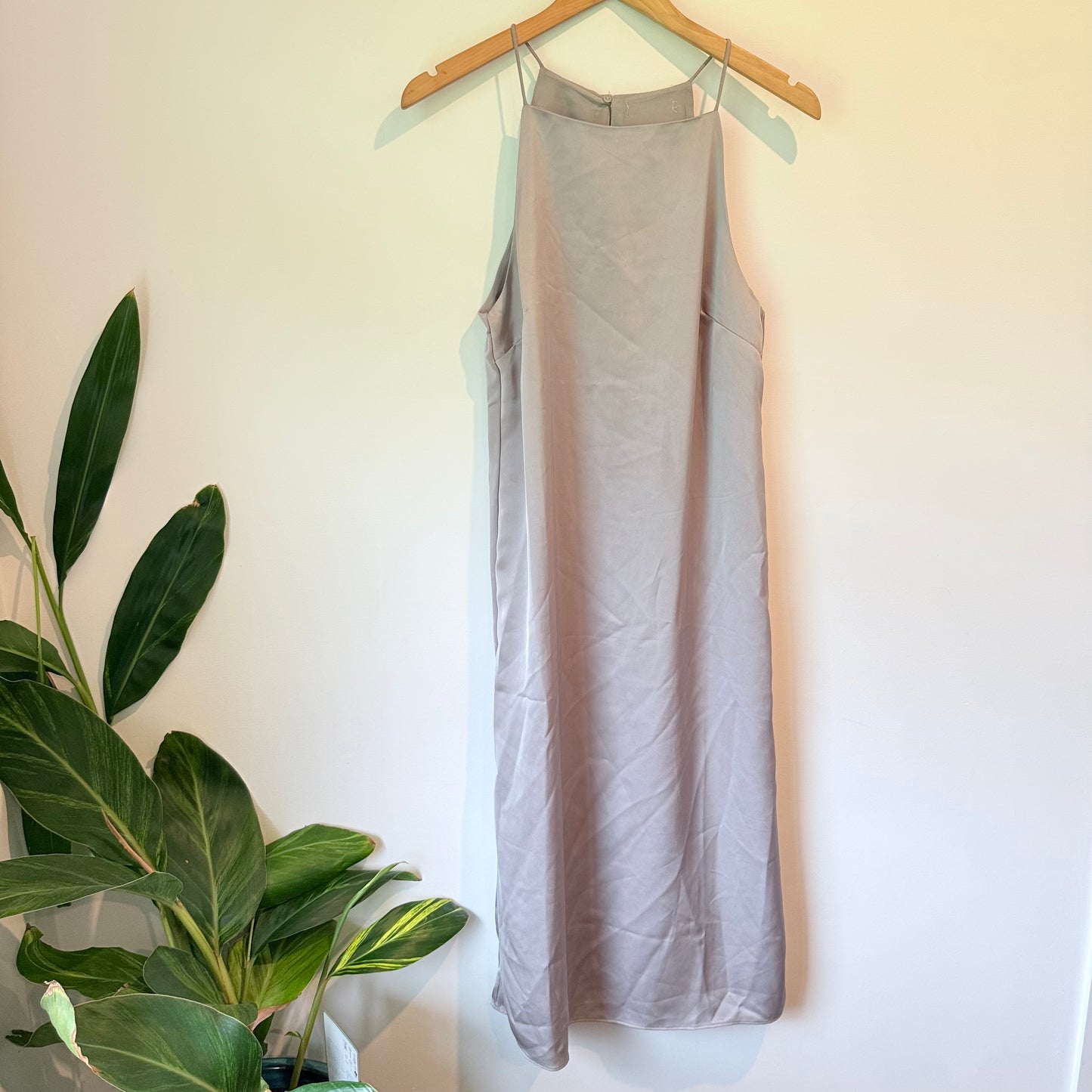 Cut Label Grey Sleeveless High-Neck Dress - 46cm Underarm