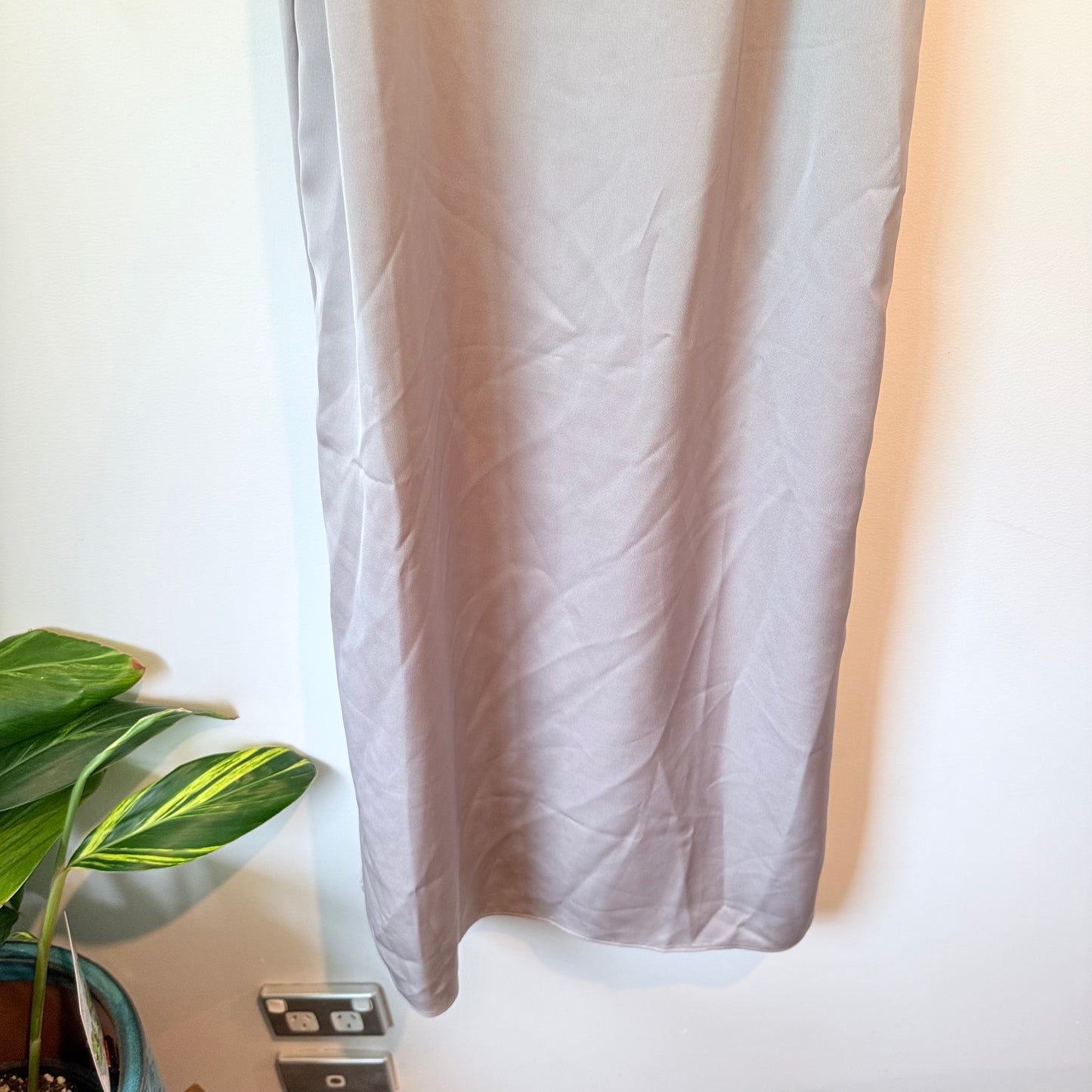 Cut Label Grey Sleeveless High-Neck Dress - 46cm Underarm