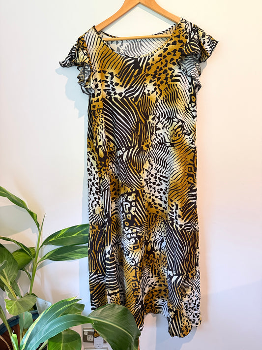 Brand Unknown Size XL Animal Print Dress
