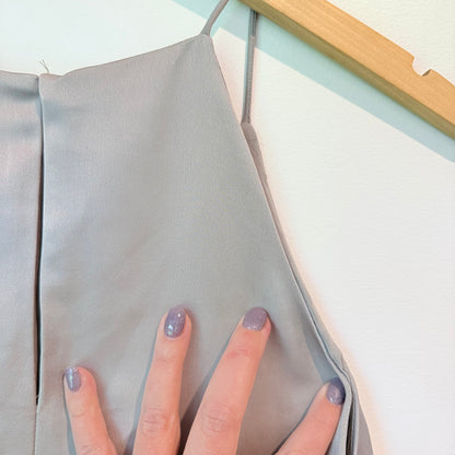 Cut Label Grey Sleeveless High-Neck Dress - 46cm Underarm