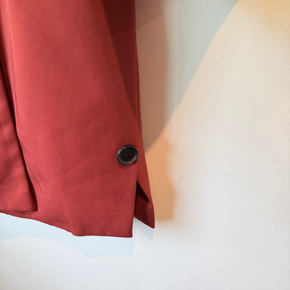 TJZW Size M Red Trench Coat