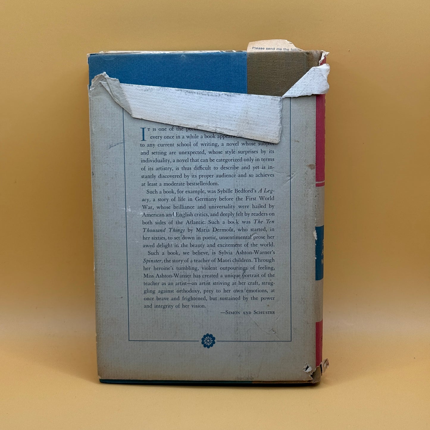 Spinster by Sylvia Ashton-Warner - FIRST EDITION 1958