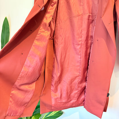 TJZW Size M Red Trench Coat