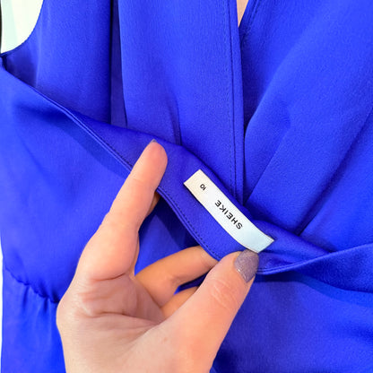 Sheike Paris Size 10 Royal Blue Mini Dress