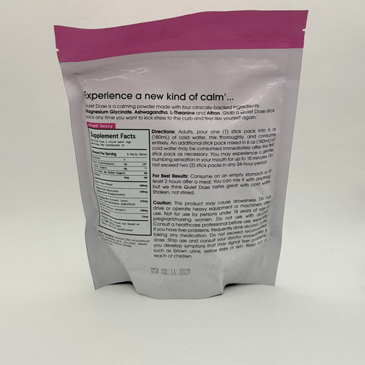 Quiet Dose Calming Tonic 15 Pack – Mixed Berry