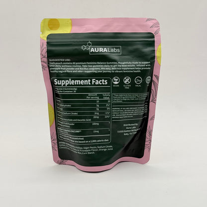 AuraLabs Feminine Balance Gummies – 60 Gummies