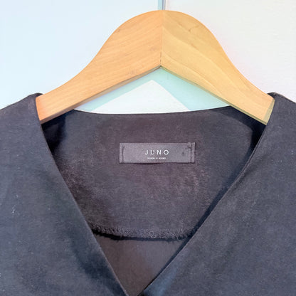 Juno U/Arm 50cm Black Long-Sleeve Blouse