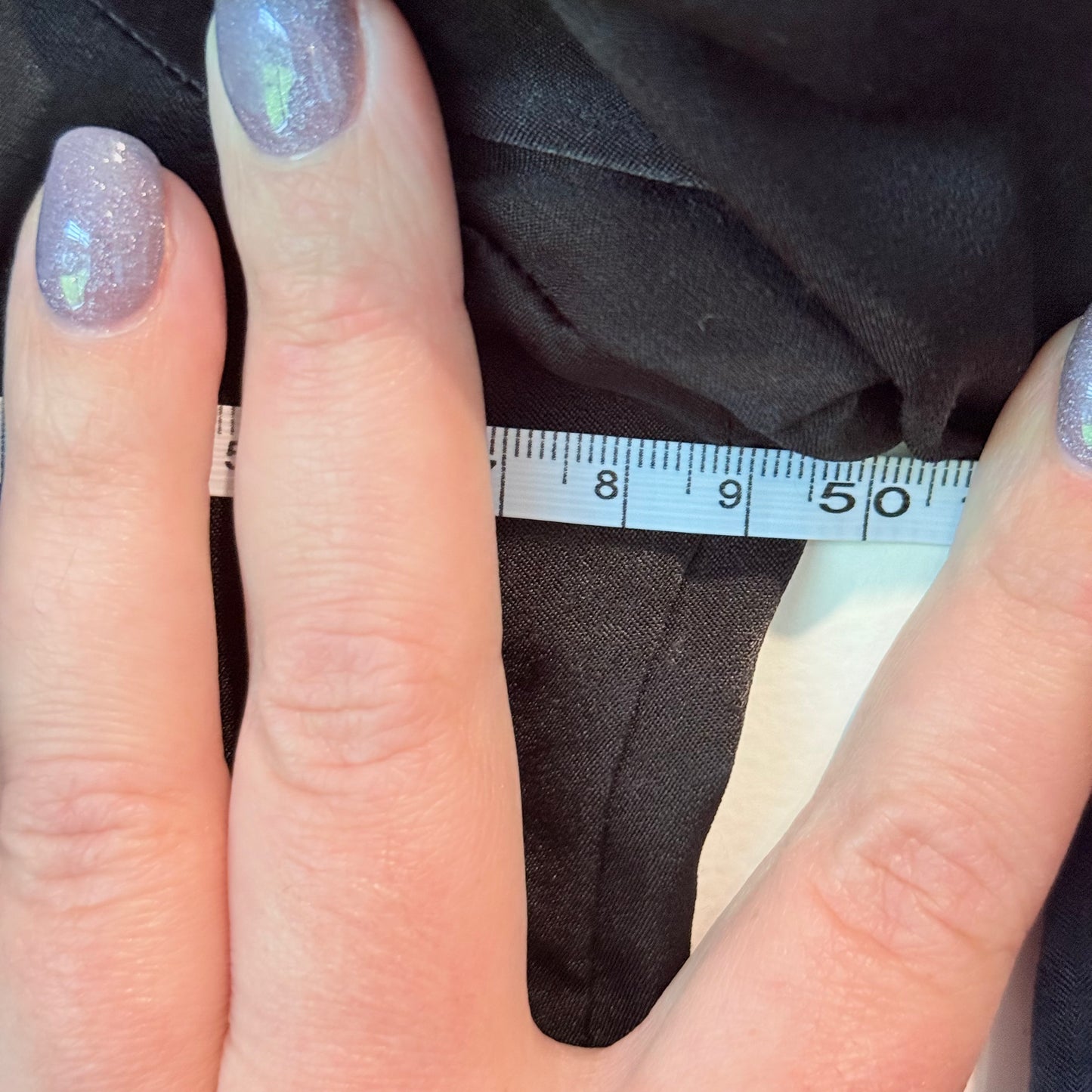 Juno U/Arm 50cm Black Long-Sleeve Blouse