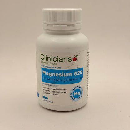 Clinicians Magnesium 625 – 180 Capsules