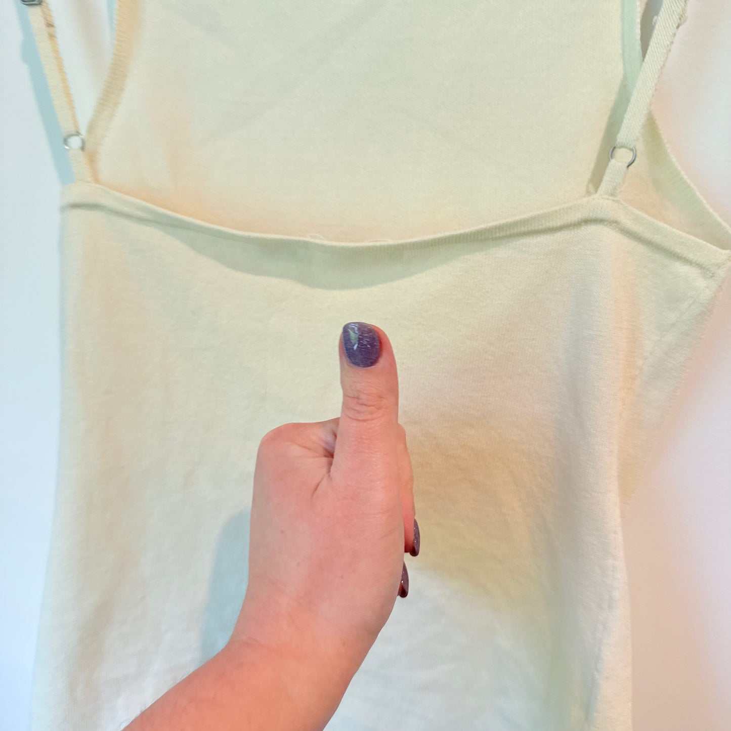 Glassons Square Neck Ribbed Tank Top Size M