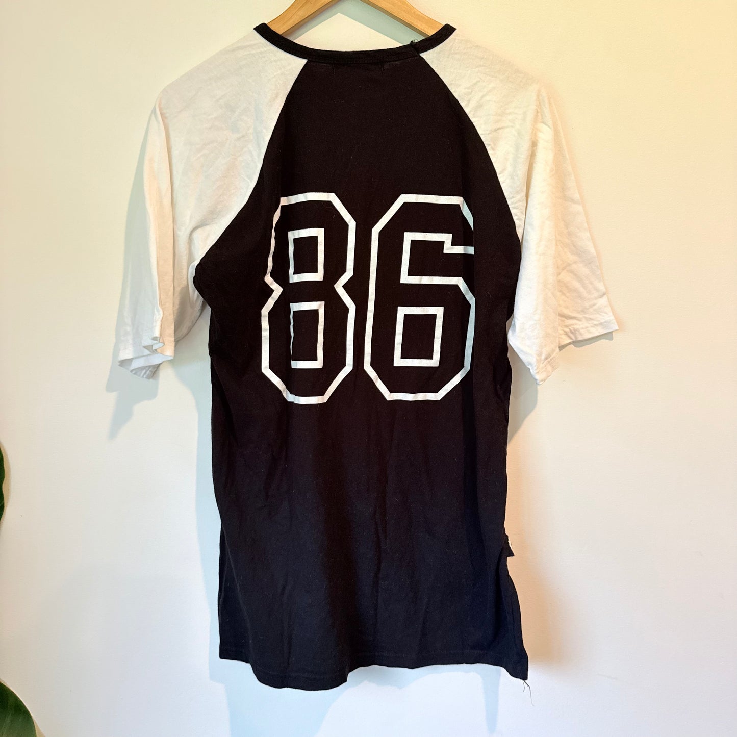 BLACK (The Label) Money Print Raglan T-Shirt (52cm U/arm)