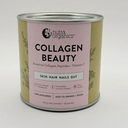 Nutra Organics Collagen Beauty Unflavoured Powder – 225g