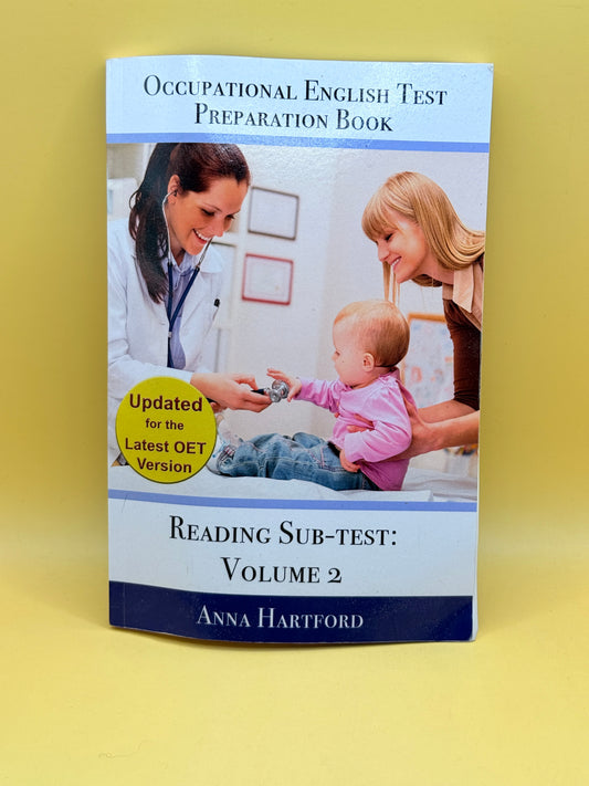 Occupational English Test Preparation Book – Reading Sub-test Volume 2