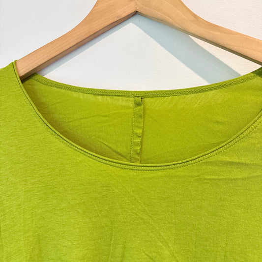 S S Collection Chartreuse Mini Dress Ruched Back Size S