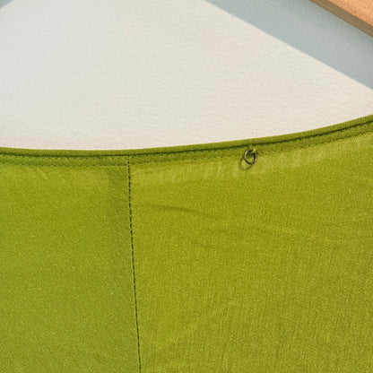 S S Collection Chartreuse Mini Dress Ruched Back Size S