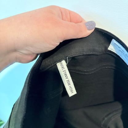 Rag & Bone High-Rise Ankle Skinny Jeans Gold Metal Metallic Denim Size 30