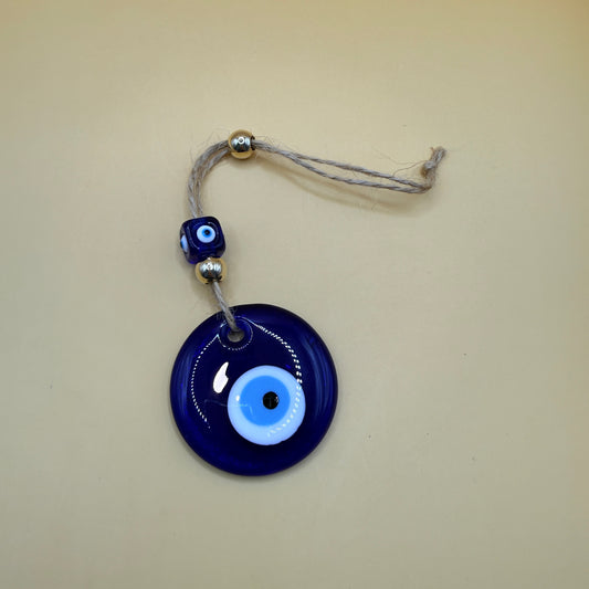 Blue Evil Eye Glass Hanging Ornament Protection Charm