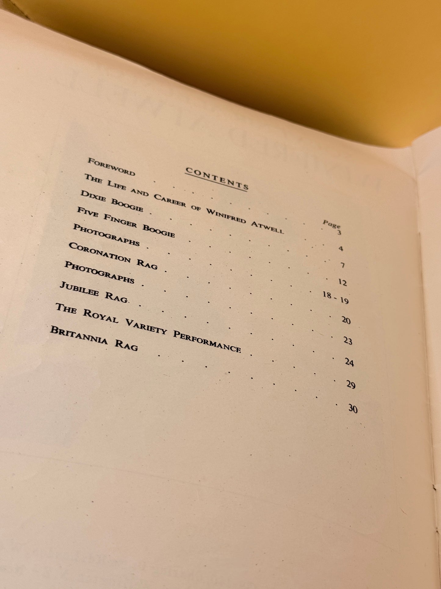 Francis & Day’s Souvenir Album of Winifred Atwell by Winifred Atwell