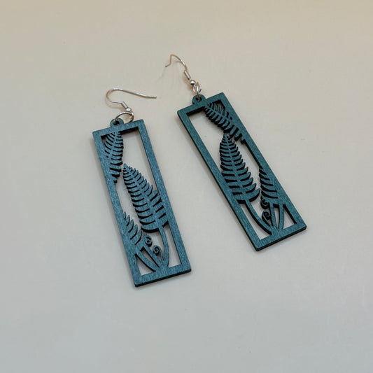 Wooden Drop Earrings Lightweight Boho Statement Earrings