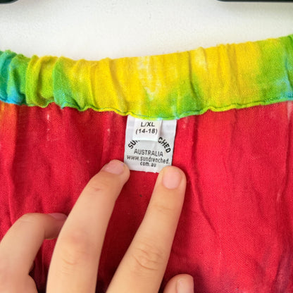 Sundrenched Size L/XL Tie-Dye Dress