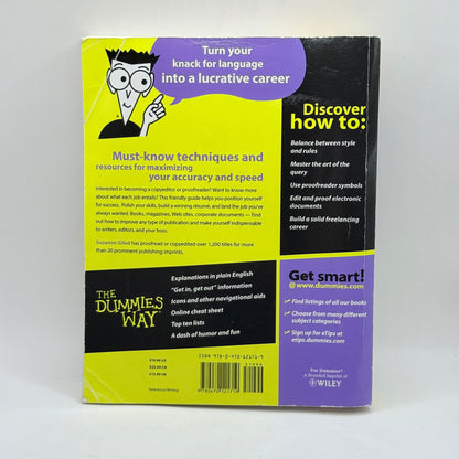 Copyediting & Proofreading For Dummies by Suzanne Gilad