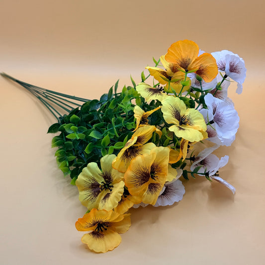 Artificial Pansy Flower Bouquet