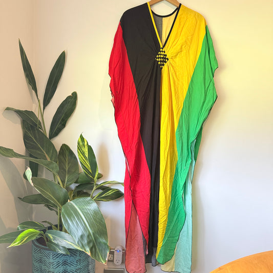 Brand Unknown Size U/Arm 60cm Multicolored Kaftan Dress