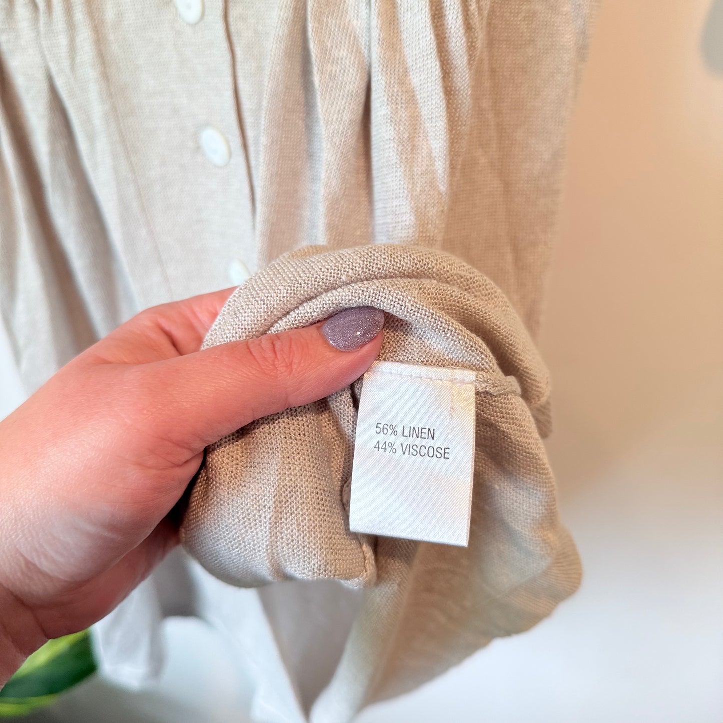 Cut Label Size XS Linen / Viscose Knit Dress