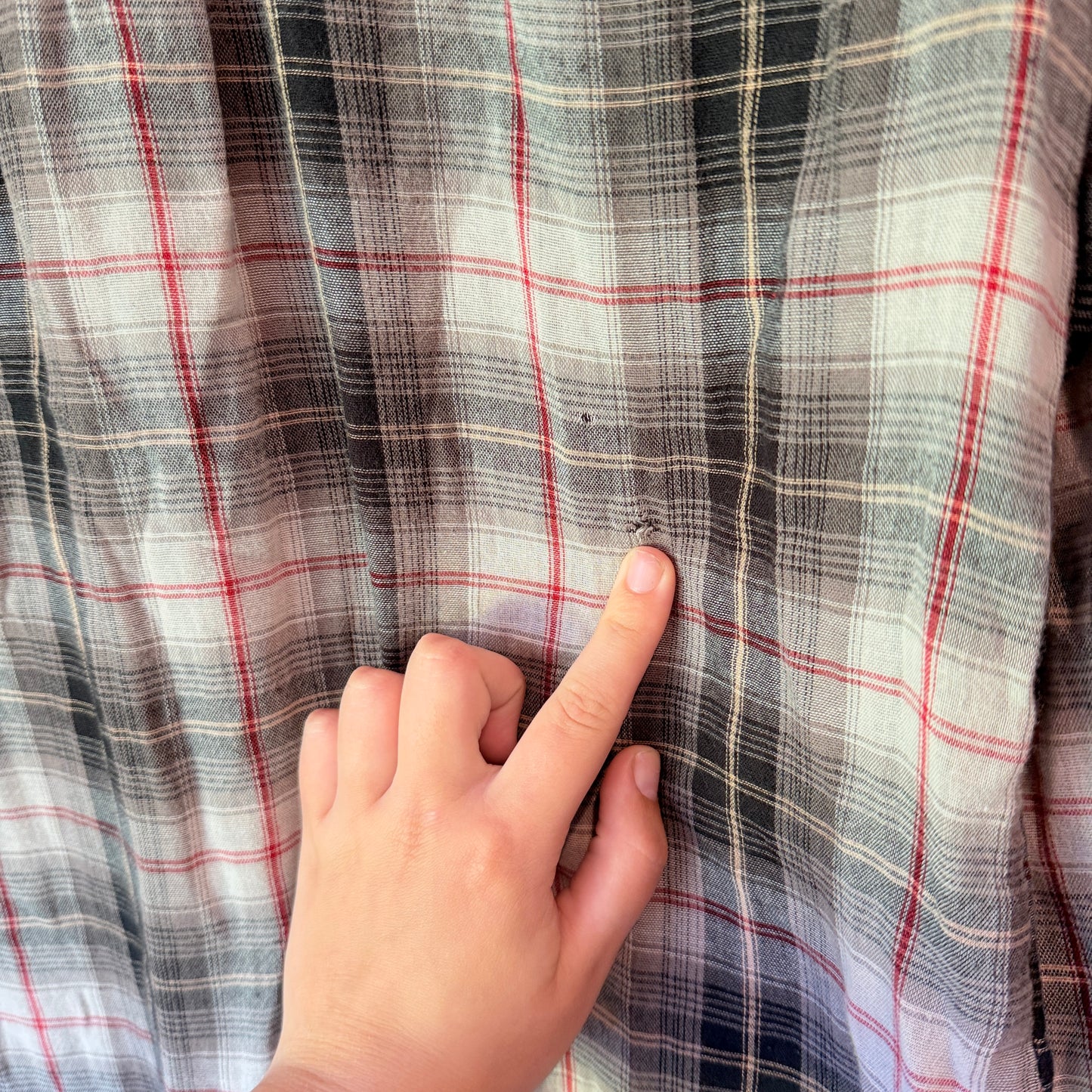 Re_ Size 14 Plaid Flannel Long-Sleeve Shirt