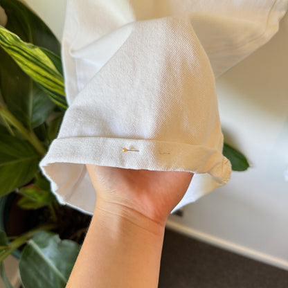 Cotton:On Size 20 Off-White High-Rise Wide-Leg Denim Jeans