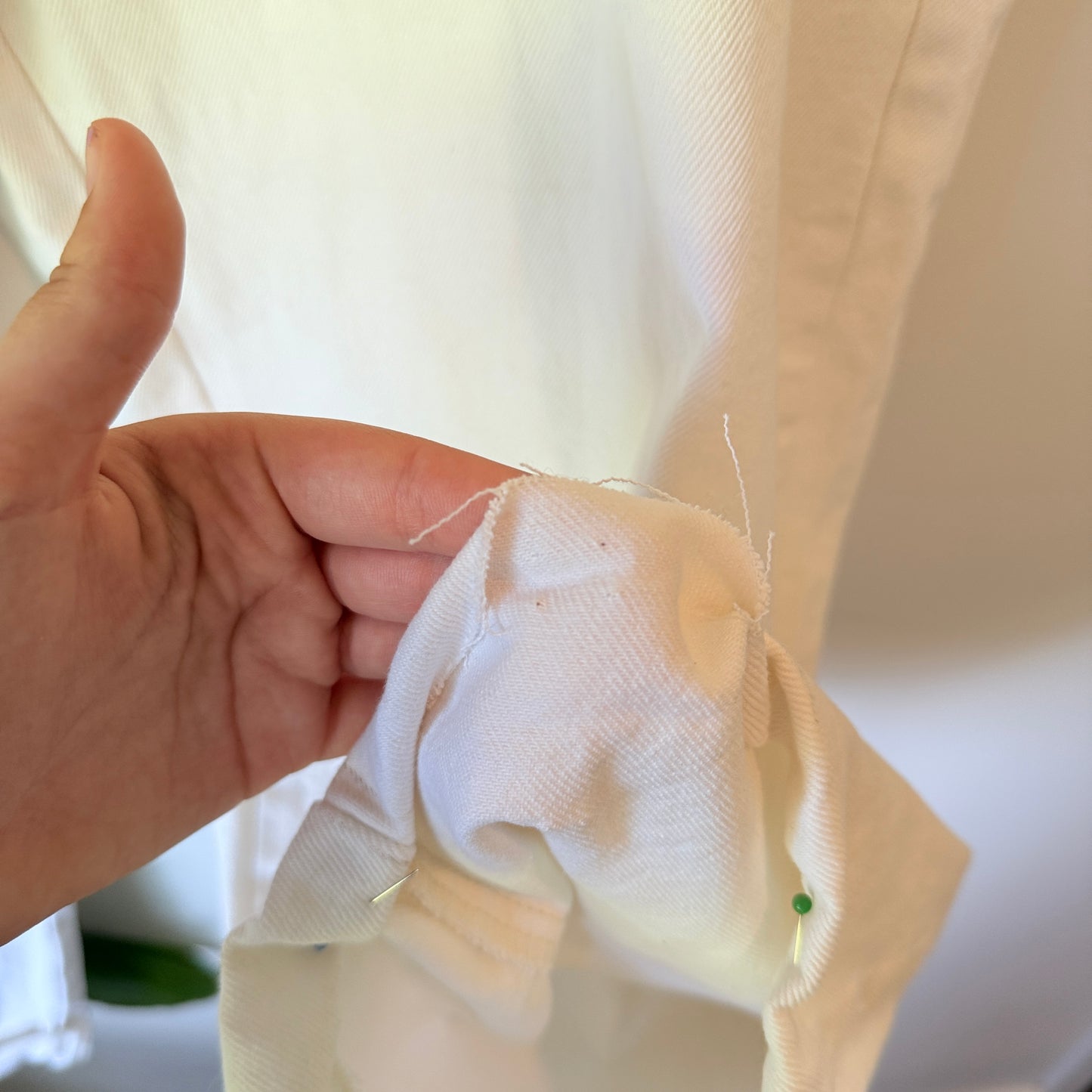 Cotton:On Size 20 Off-White High-Rise Wide-Leg Denim Jeans