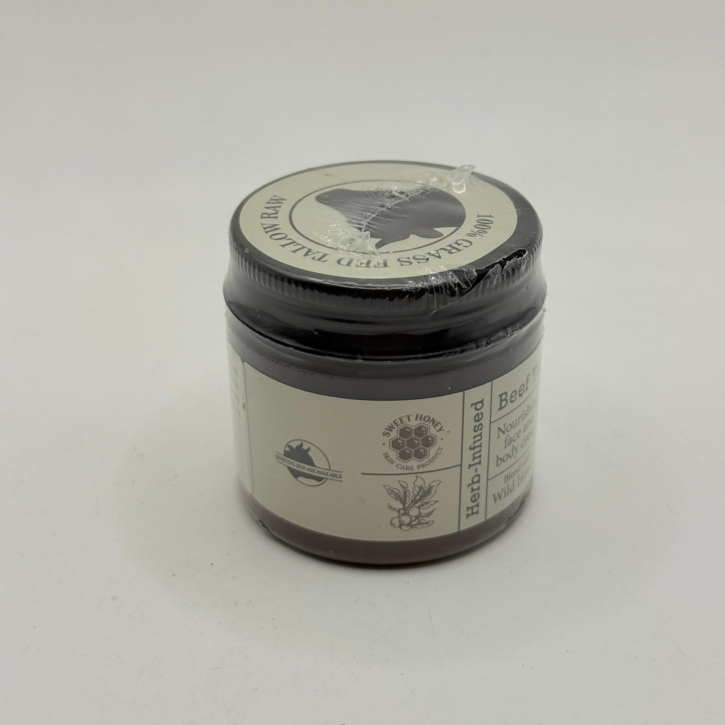 Grass-Fed Beef Tallow Balm with Wild Honey – 60 g