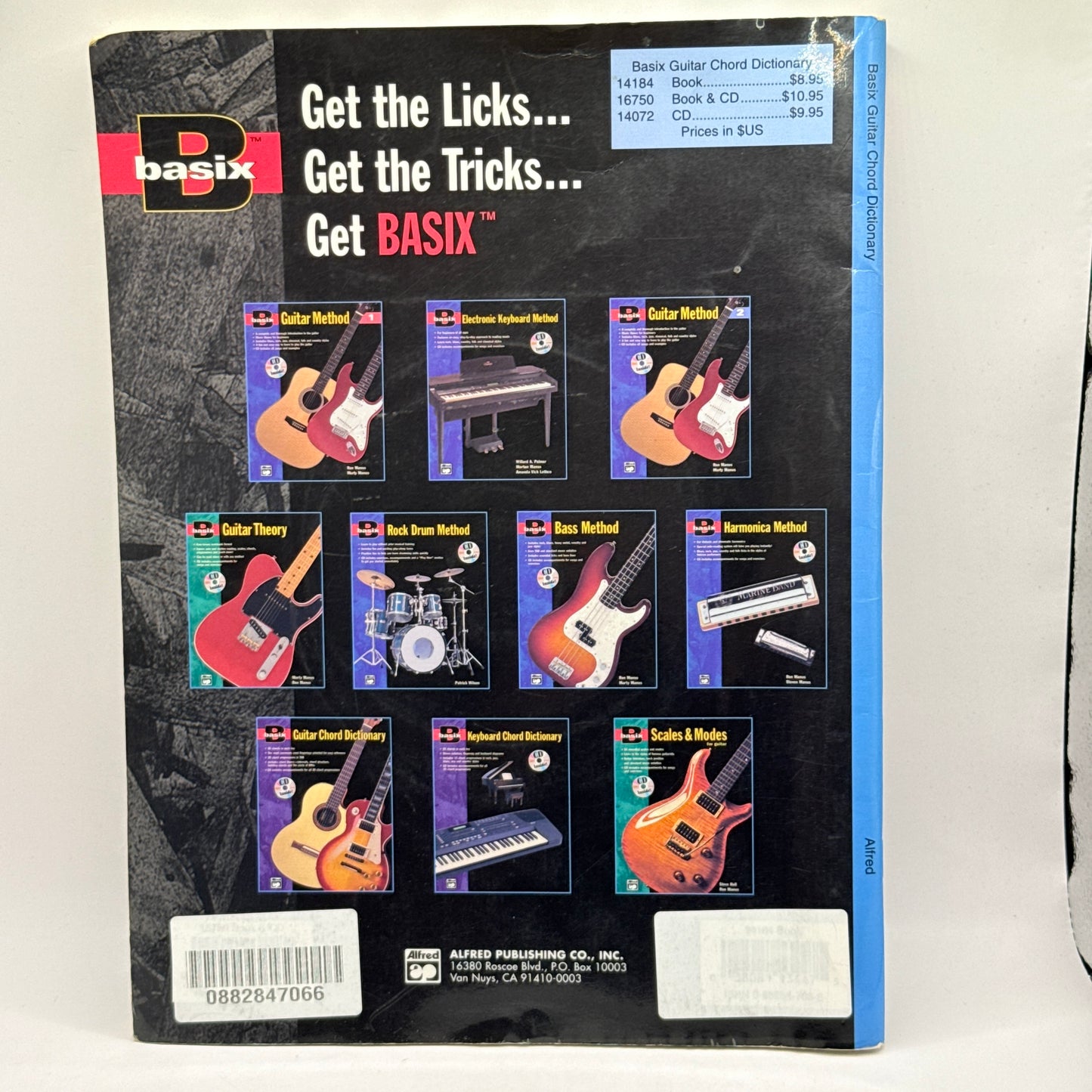 Basix Guitar Chord Dictionary by Alfred Publishing