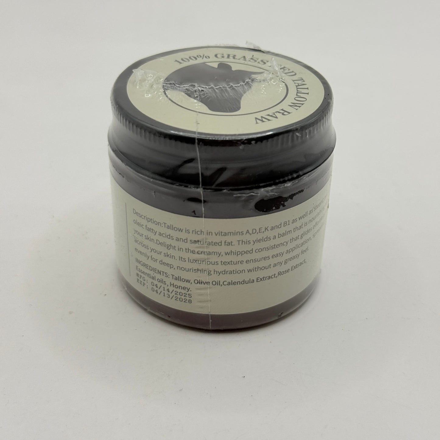 Grass-Fed Beef Tallow Balm with Wild Honey – 60 g