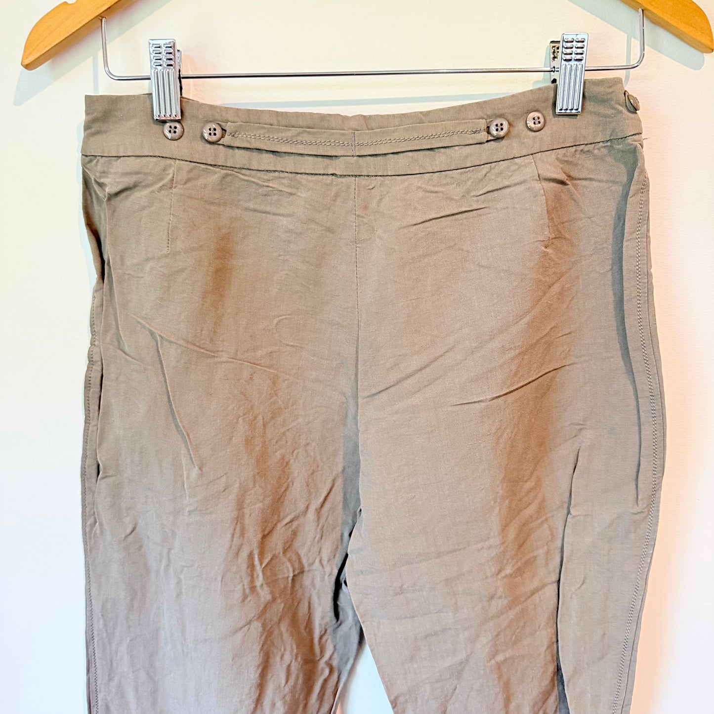 Armani Collezioni Size 38 Linen / Viscose Blend Pants