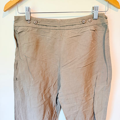 Armani Collezioni Size 38 Linen / Viscose Blend Pants