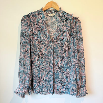 Love & Roses Size 12 Ruffle Blouse