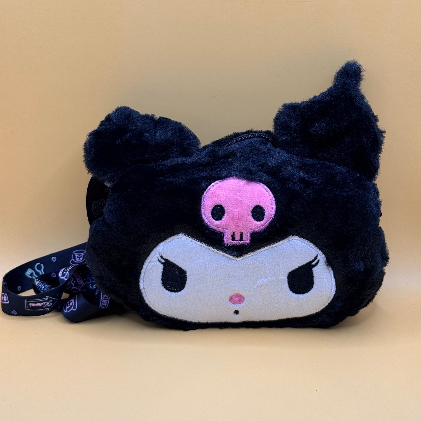 Kuromi Plush Crossbody Bag