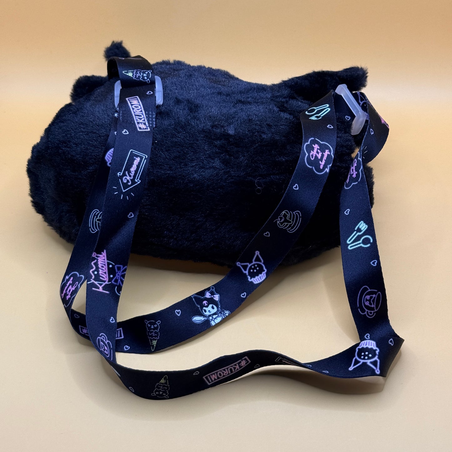 Kuromi Plush Crossbody Bag
