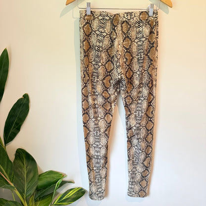 Lemon Tree Size 10 Snakeskin Look Leggings
