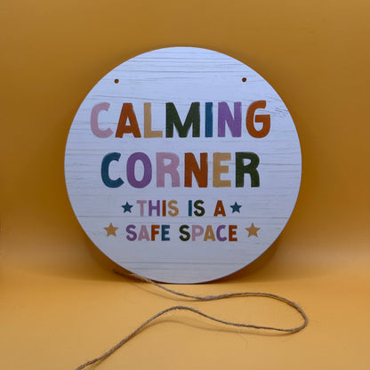 Calming Corner Safe Space Wall Sign