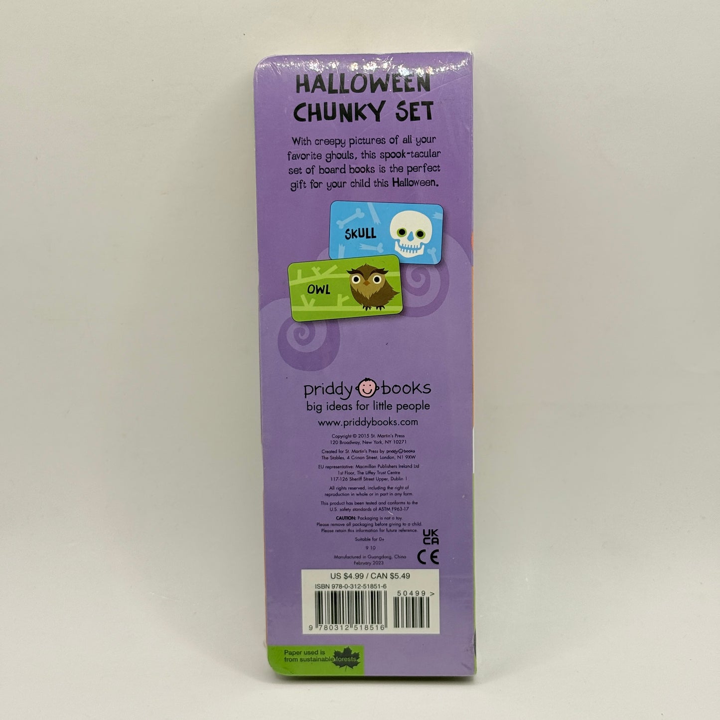 Halloween Chunky Board Book Set – 3-Pack (Pumpkin, Ghost & Cat)