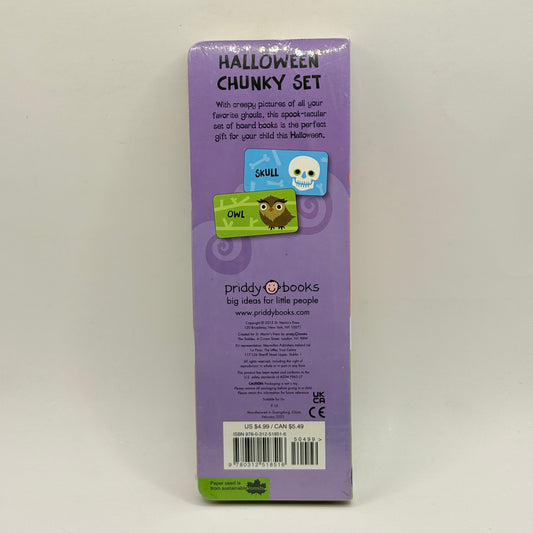Halloween Chunky Board Book Set – 3-Pack (Pumpkin, Ghost & Cat)