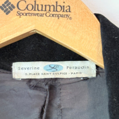 Severine Peraudin Size U/Arm 48cm Black Corduroy Jacket