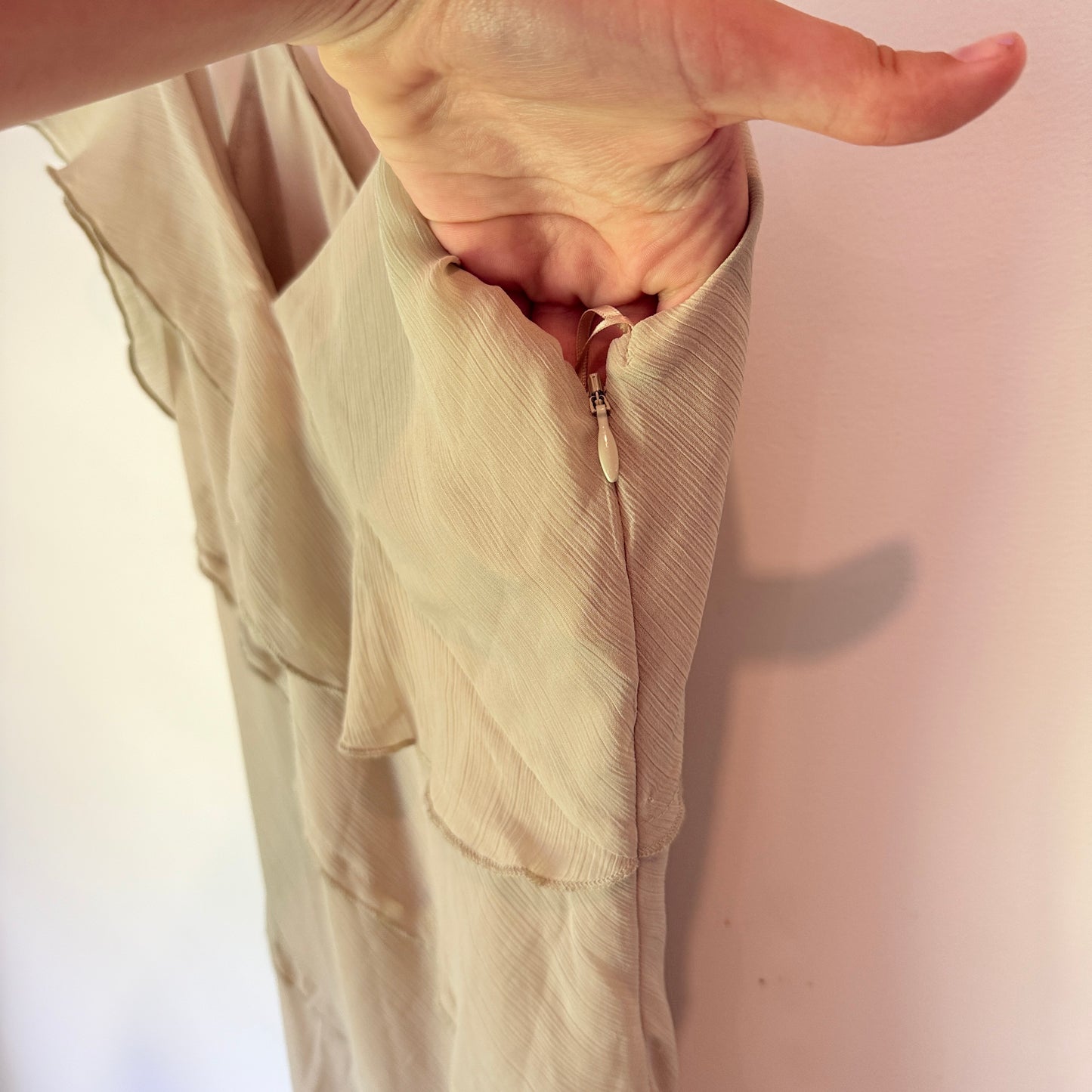 Glassons Size 6 Sage Ruffled Maxi Dress