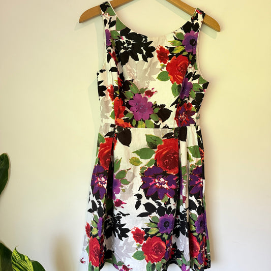 Brand Unknown Size U/Arm 44cm Floral-Print Mini Dress